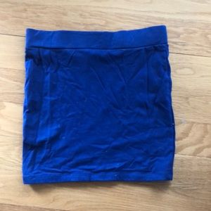 Blue mini skirt